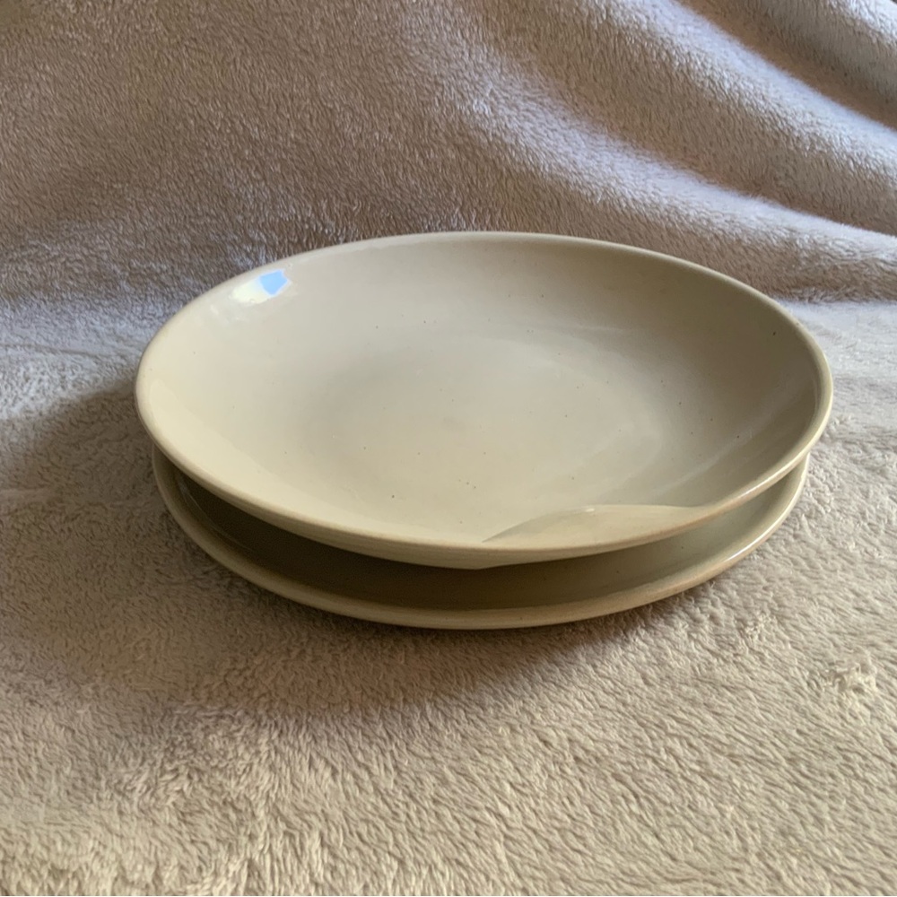 Elegant Cream Dinner Plates